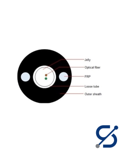 Outdoor Fiber Optic Cable SM 2 Core Dielectric