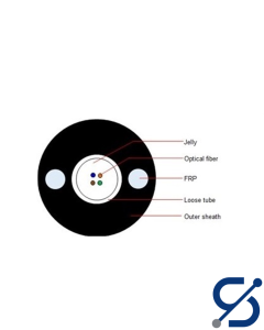 Outdoor Fiber Optic Cable SM 4 Core Dielectric