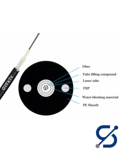 Outdoor Fiber Optic Cable SM 8 Core Dielectric 2KN