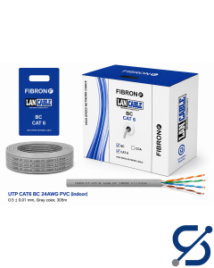  FIBRON UTP CAT6 0.5mm 4x2 BC 305M Indoor