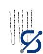 Metal clamp round cable 7.7–8.7mm 
