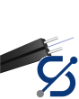 FTTH indoor drop cable GJXH 1 core black