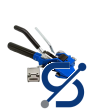 Stainless steel tape blue