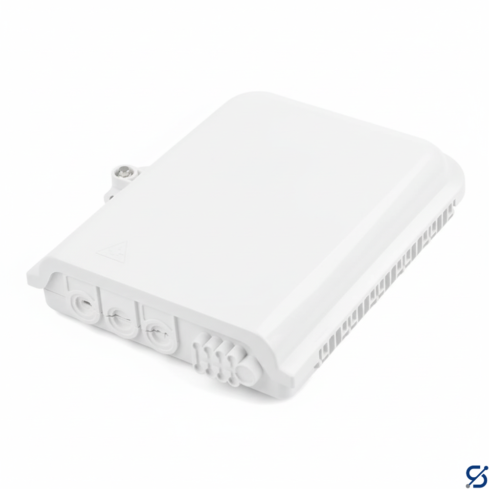 8 Cores Fiber optic distribution box white
