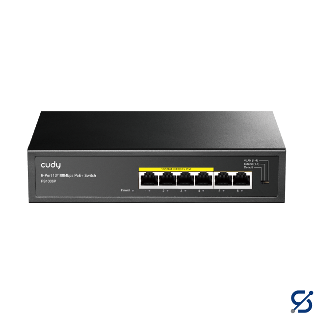 CUDY FS1006P 6-Port 10/100M PoE + Switch 60W