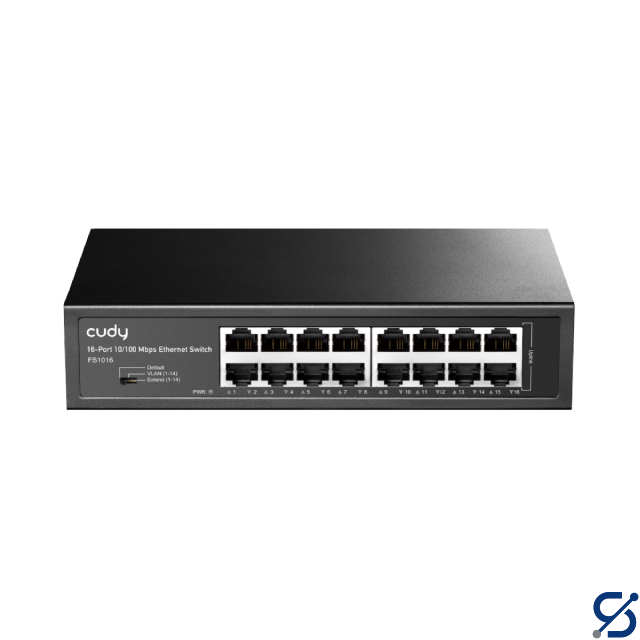 CUDY FS1016 16-Port 10/100 Mbps Metal Switch
