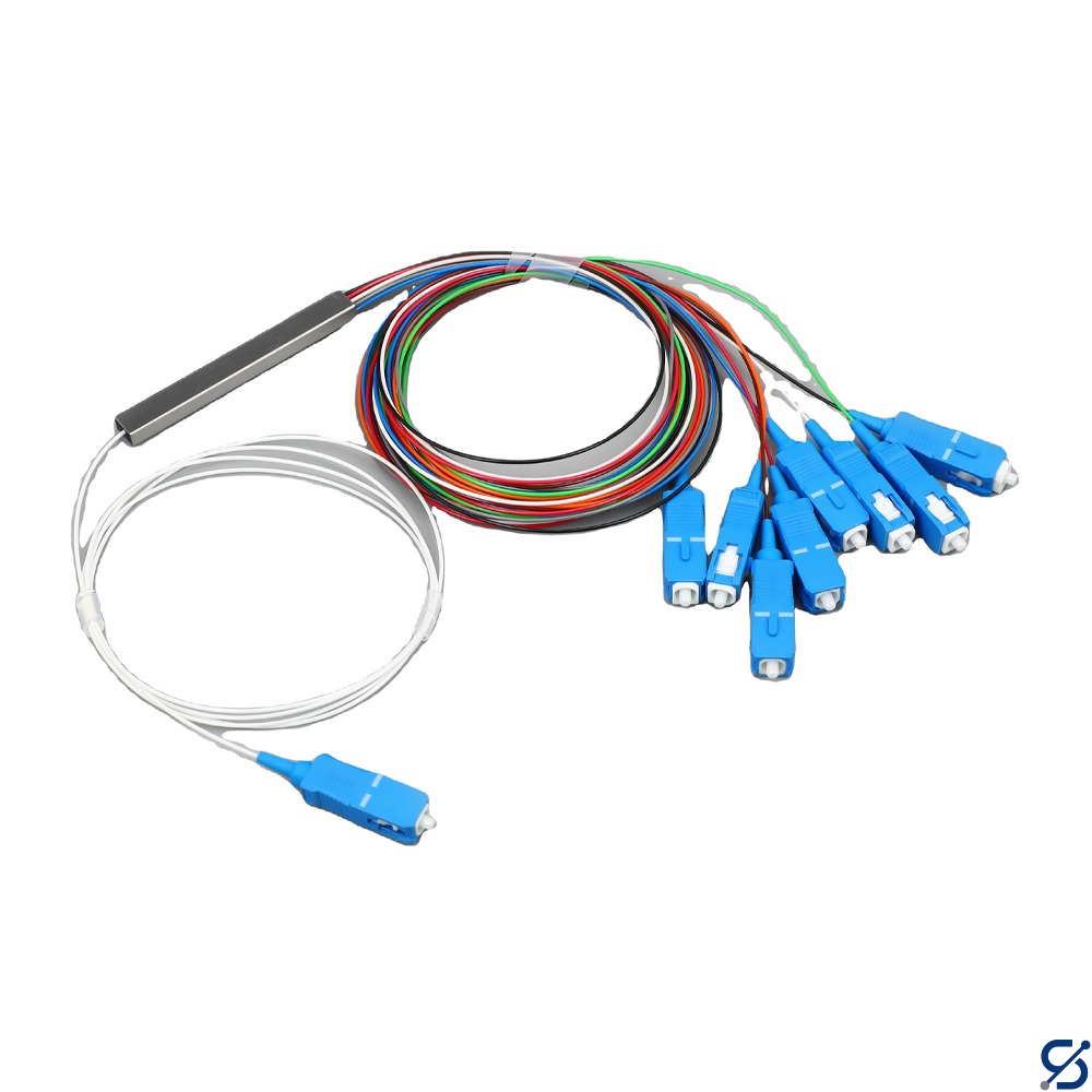 PLC Micro splitter 1:8 SC/UPC 1m